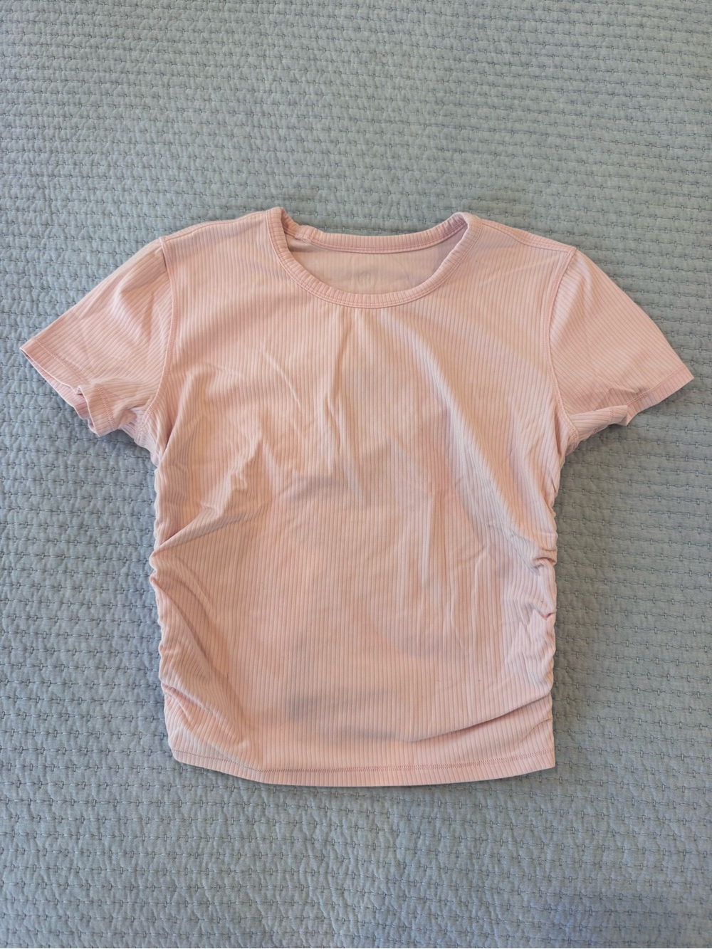 Lululemon Light Pink Ribbed Tee